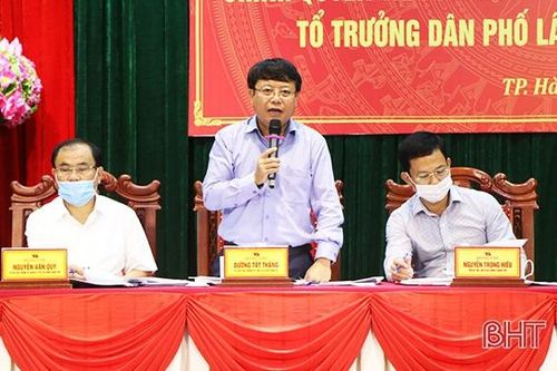 Lãnh đạo TP Hà Tĩnh đối thoại với bí thư chi bộ, trưởng thôn, tổ trưởng tổ dân phố