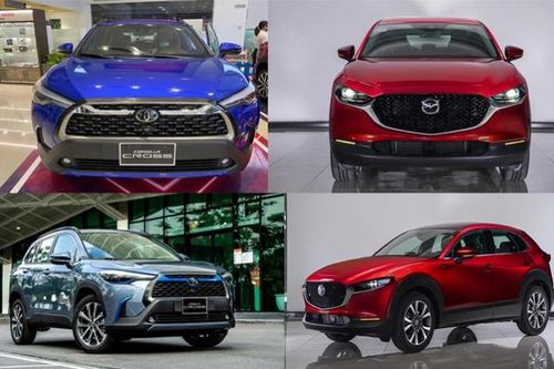 So sánh Toyota Corolla Cross 1.8V với Mazda CX-30 Premium