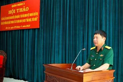 Quân đoàn 3 tổ chức hội thảo sửa đổi, bổ sung Điều lệnh Quản lý bộ đội