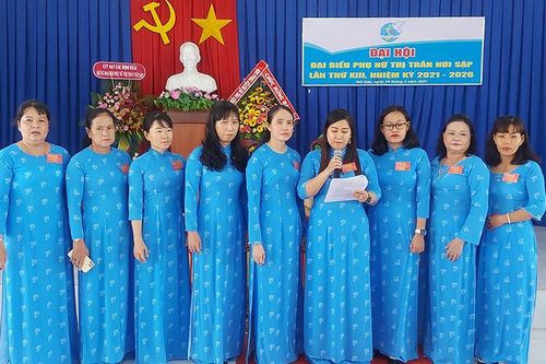 Đại hội đại biểu Hội Liên hiệp Phụ nữ thị trấn Núi Sập lần thứ XIII, nhiệm kỳ 2021 - 2026