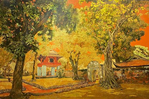 Thưởng lãm vẻ đẹp đất nước qua tranh sơn mài