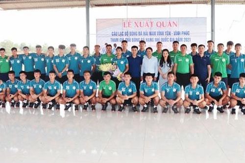 CLBBĐ Hải Nam Vĩnh Yên – Vĩnh Phúc tổ chức lễ xuất quân với mục tiêu thăng hạng