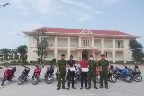Bắt 2 đối tượng gây ra 16 vụ trộm cắp xe máy liên huyện