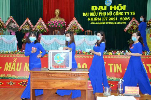Đại hội đại biểu Hội Phụ nữ Chi nhánh Công ty 75 nhiệm kỳ 2021-2026