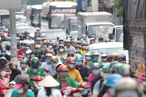 Nhiều tuyến đường cửa ngõ thành phố Hồ Chí Minh bị kẹt xe