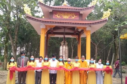 Khánh thành tháp chuông và khai đại hồng chuông tại nghĩa trang liệt sĩ xã Triệu Ái