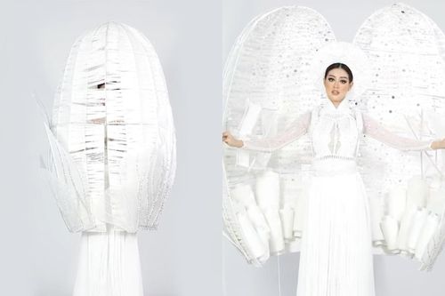 Bộ trang phục đóng - mở độc đáo của Hoa hậu Khánh Vân