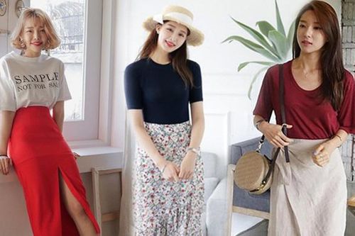 5 kiểu chân váy cứ diện cùng áo phông là đẹp mê