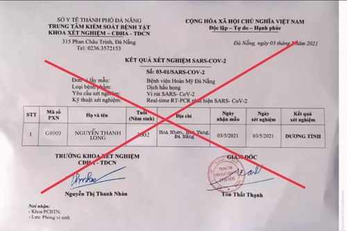 Công an tìm người phát tán giấy xét nghiệm SARS-CoV-2 giả