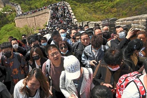 Các điểm du lịch ở Trung Quốc kẹt cứng trong kỳ nghỉ lễ