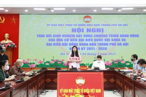 Hà Nội: Trao đổi kinh nghiệm với người ứng cử đại biểu Quốc hội và HĐND TP