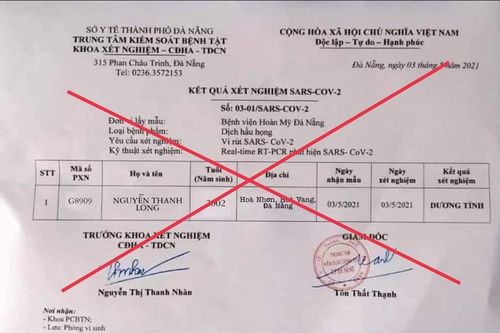 Công an Đà Nẵng xử lý người đăng mẫu xét nghiệm Covid-19 giả lên mạng xã hội