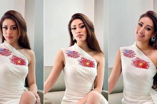 Vừa tới Mỹ, Khánh Vân thể hiện 'chiến thuật' váy áo thông minh làm fan trầm trồ khen ngợi