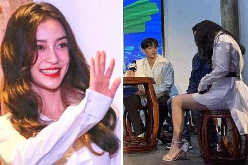 Angelababy lộ rõ dấu hiệu lão hóa khi cười, loay hoay khi mặc trang phục ngắn