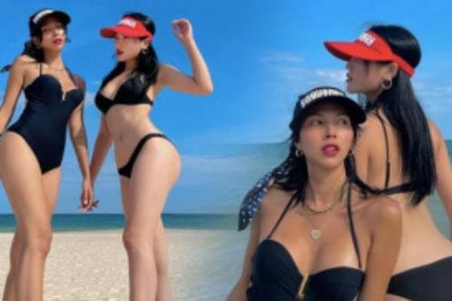 Kỳ Duyên - Minh Triệu thả dáng siêu 'nóng bỏng' với bikini đôi khiến fan trầm trồ