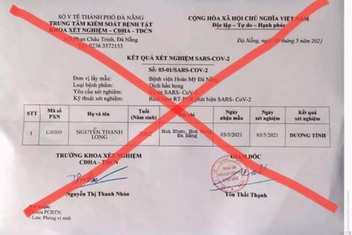 Đà Nẵng: Xử phạt đối tượng đăng tải kết quả xét nghiệm SARS-CoV-2 giả lên mạng xã hội