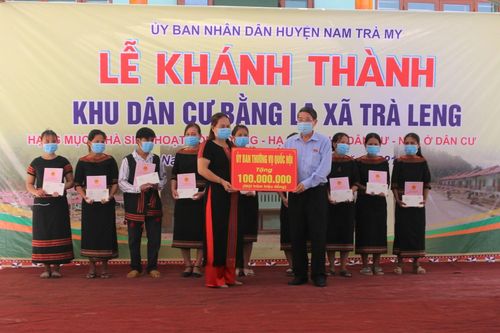 An cư cho người dân vùng lũ Trà Leng
