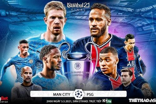 Soi kèo nhà cái Man City vs PSG. K+, K+PM trực tiếp Bán kết lượt về Cúp C1