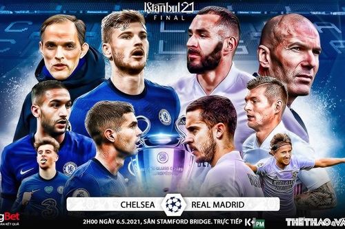 Soi kèo nhà cái Chelsea vs Real Madrid. K+, K+PM trực tiếp bóng đá Bán kết cúp C1