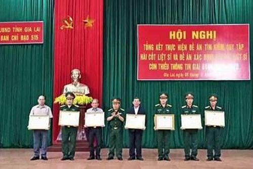 Gia Lai quy tập được 631 hài cốt liệt sĩ giai đoạn 2013-2020