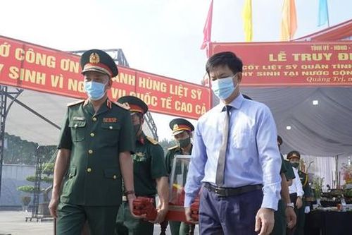 Quảng Trị: Truy điệu, an táng 24 hài cốt liệt sĩ hy sinh tại Lào