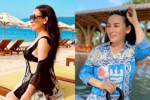 Ca sĩ Phi Nhung mặc bikini khoe vóc dáng ở tuổi 49