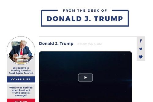 Cựu Tổng thống Mỹ Donald Trump ra mắt nền tảng mạng xã hội riêng