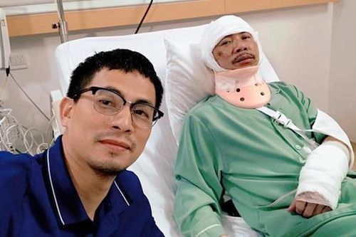 NSND Công Lý gặp 2 cảnh phim tai nạn cùng 1 buổi tối, vợ bày tỏ 'thương lắm'