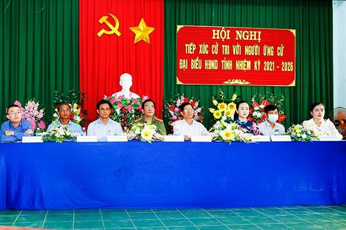 Ứng cử viên đại biểu Quốc hội và HĐND tỉnh Khánh Hòa tiếp xúc cử tri tại các địa phương