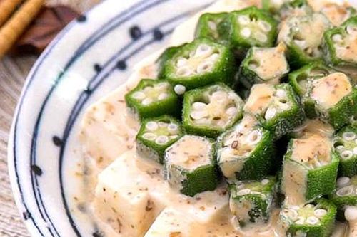 Cách làm món đậu hũ, đậu bắp sốt vừng