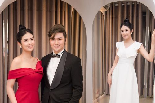 Hoa hậu Ngọc Hân thay 3 váy, điệu đà e ấp bên siêu mẫu nam điển trai