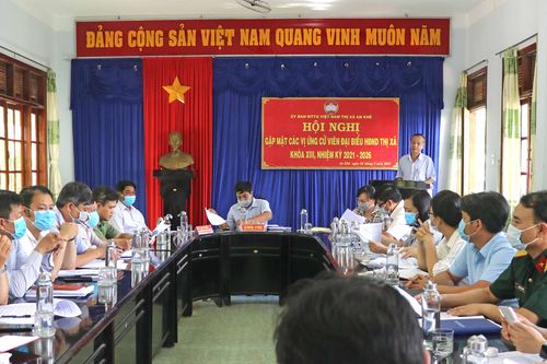 An Khê gặp mặt 49 người ứng cử đại biểu HĐND thị xã