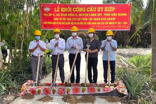 KITA Group tài trợ xây dựng cầu nông thôn ở Hậu Giang