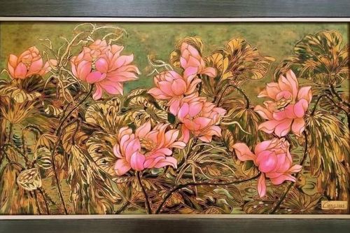 108 bức tranh hoa sen dành tặng, tri ân người yêu mến Phật giáo