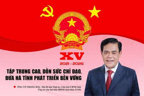 Ứng cử viên Võ Trọng Hải: Tập trung cao, dồn sức chỉ đạo, đưa Hà Tĩnh phát triển bền vững