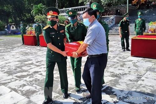 Thanh Hóa: Truy điệu, an táng 15 hài cốt liệt sỹ được tìm thấy tại Lào