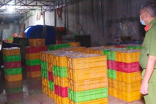 Bắt quả tang cơ sở chế biến cá khô bằng hóa chất độc hại
