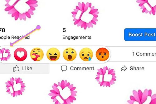 Cộng đồng mạng hào hứng vì nút like trên Facebook bỗng nhiên đổi khác, thay màu xanh bằng hồng