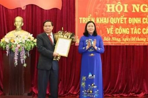 Phó Trưởng ban Thường trực Ban Dân vận Trung ương làm Phó Bí thư tỉnh Đắk Nông