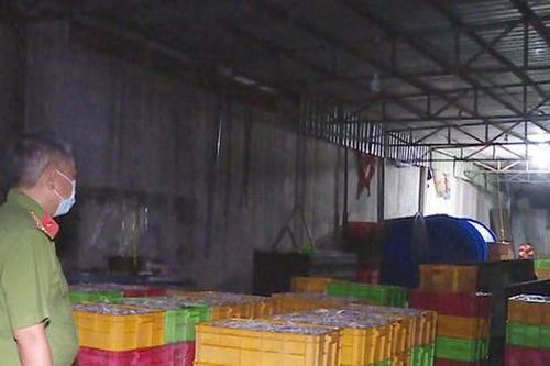 Phát hiện một cơ sở dùng hóa chất độc hại chế biến hải sản