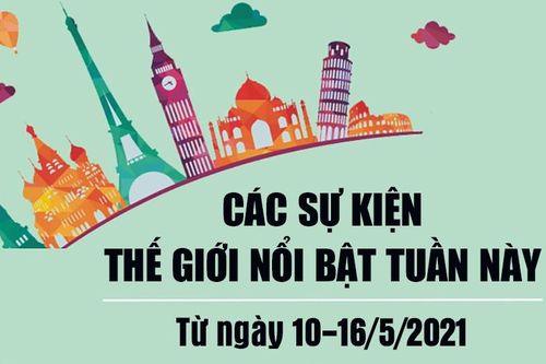 Dự kiến các sự kiện thế giới nổi bật tuần này 10-16/5/2021