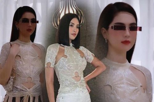 Đụng hàng cùng Tiểu Vy, Ngọc Trinh 'cao tay' ăn điểm dù hình chụp chẳng rõ nét chút nào