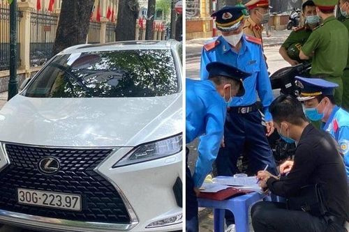 Lời trần tình của tài xế Lexus đỗ xe sai quy định còn thách thức Công an Hà Nội