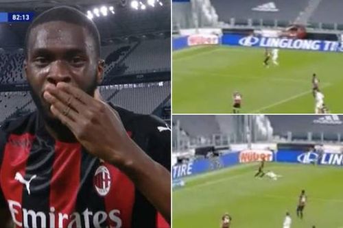 Tomori gây sốt khi 'đè văng' Ronaldo trận Milan hủy diệt Juventus