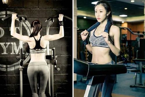 'Nữ hoàng phòng gym' xứ Trung khoe vóc dáng nóng bỏng ở phòng tập