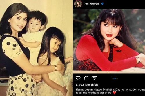 Ái nữ nhà Johnathan Hạnh Nguyễn khoe ảnh mẹ lúc trẻ, netizen xuýt xoa 'xinh như hoa hậu chứ chẳng vừa'