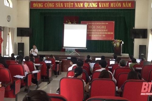Đông Sơn tập huấn nghiệp vụ công tác bầu cử đại biểu Quốc hội khóa XV
