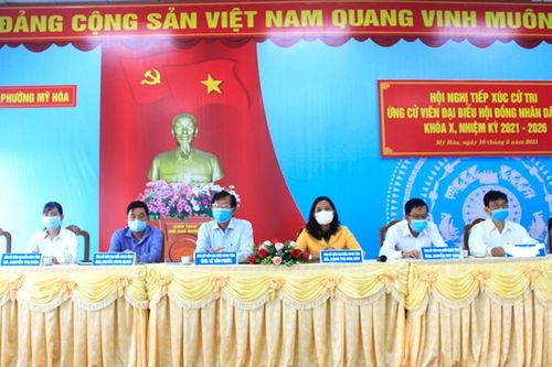 Gặp gỡ, tiếp xúc giữa cử tri với những người ứng cử đại biểu HĐND tỉnh