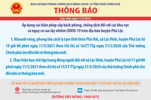 Thừa Thiên-Huế phong tỏa 1 thôn