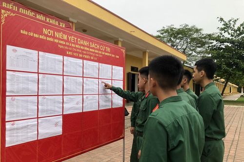 Lập danh sách cử tri ở những đơn vị thuộc lực lượng vũ trang như thế nào?